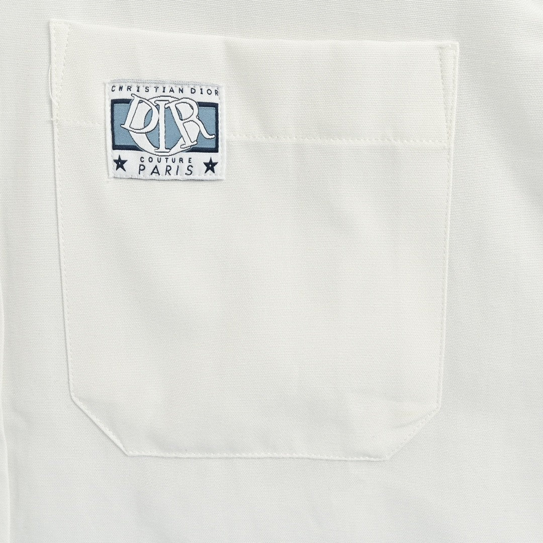 D*or short sleeve button-up shirt (white)