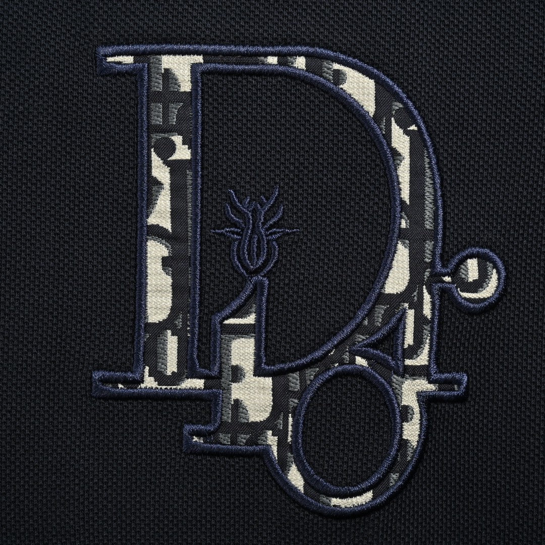 D*or oblique embroidered polo shirt