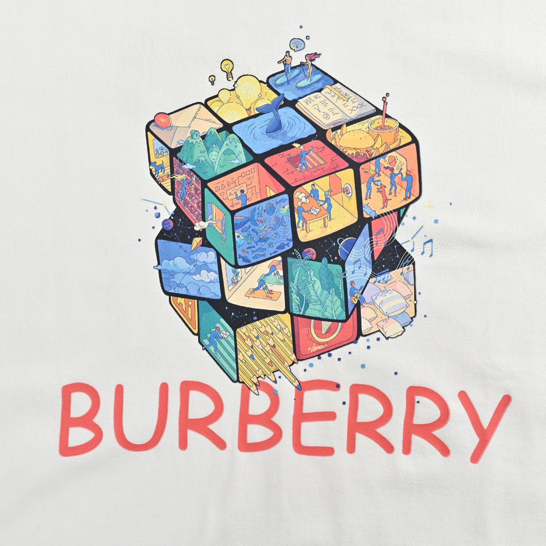 B**rry rubik's cube graphic t-shirt (white)