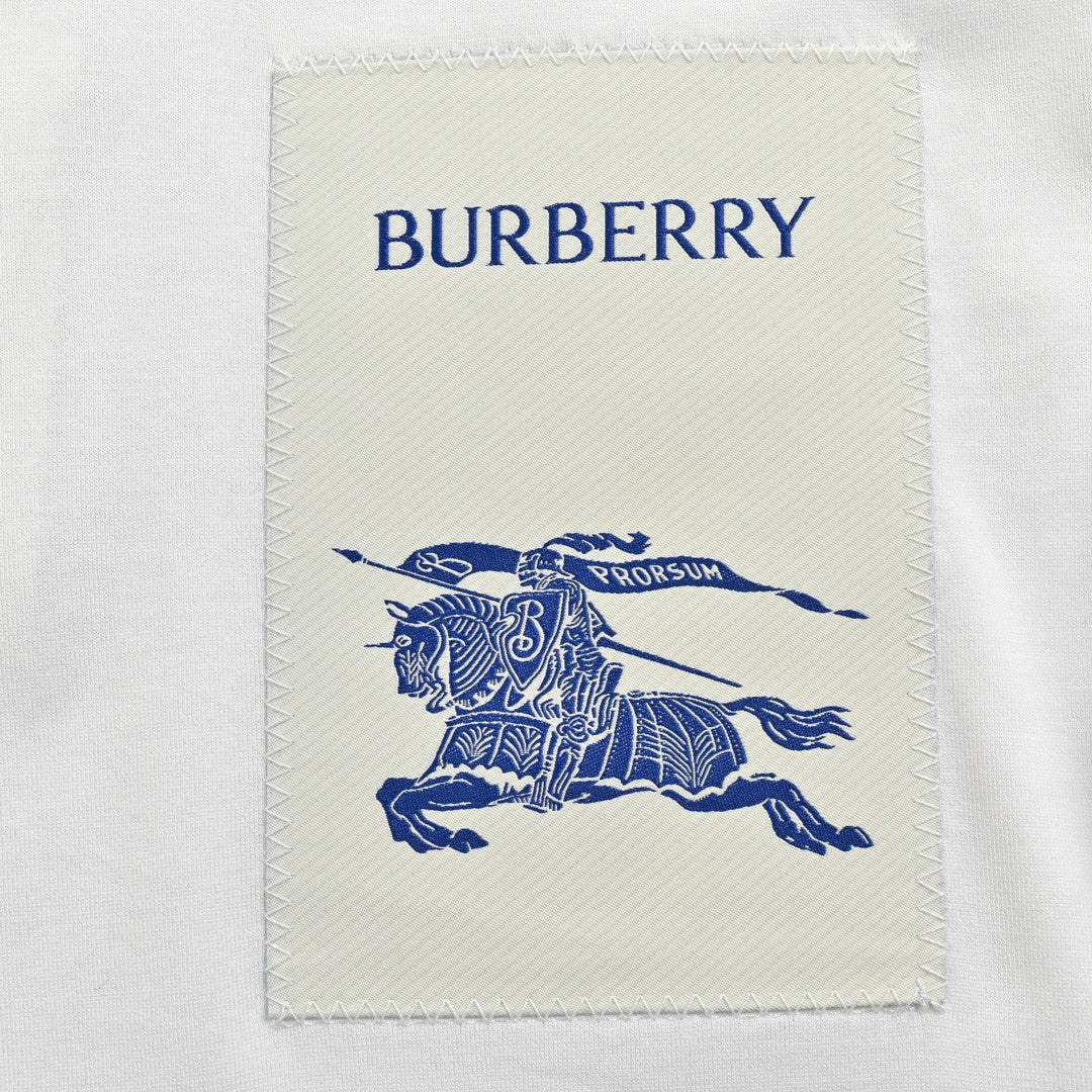 B**rry embroidered patch t-shirt (white)
