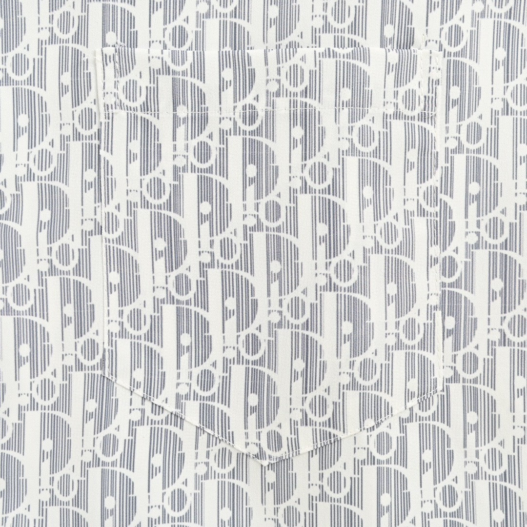 D*or monogram print shirt (gray)