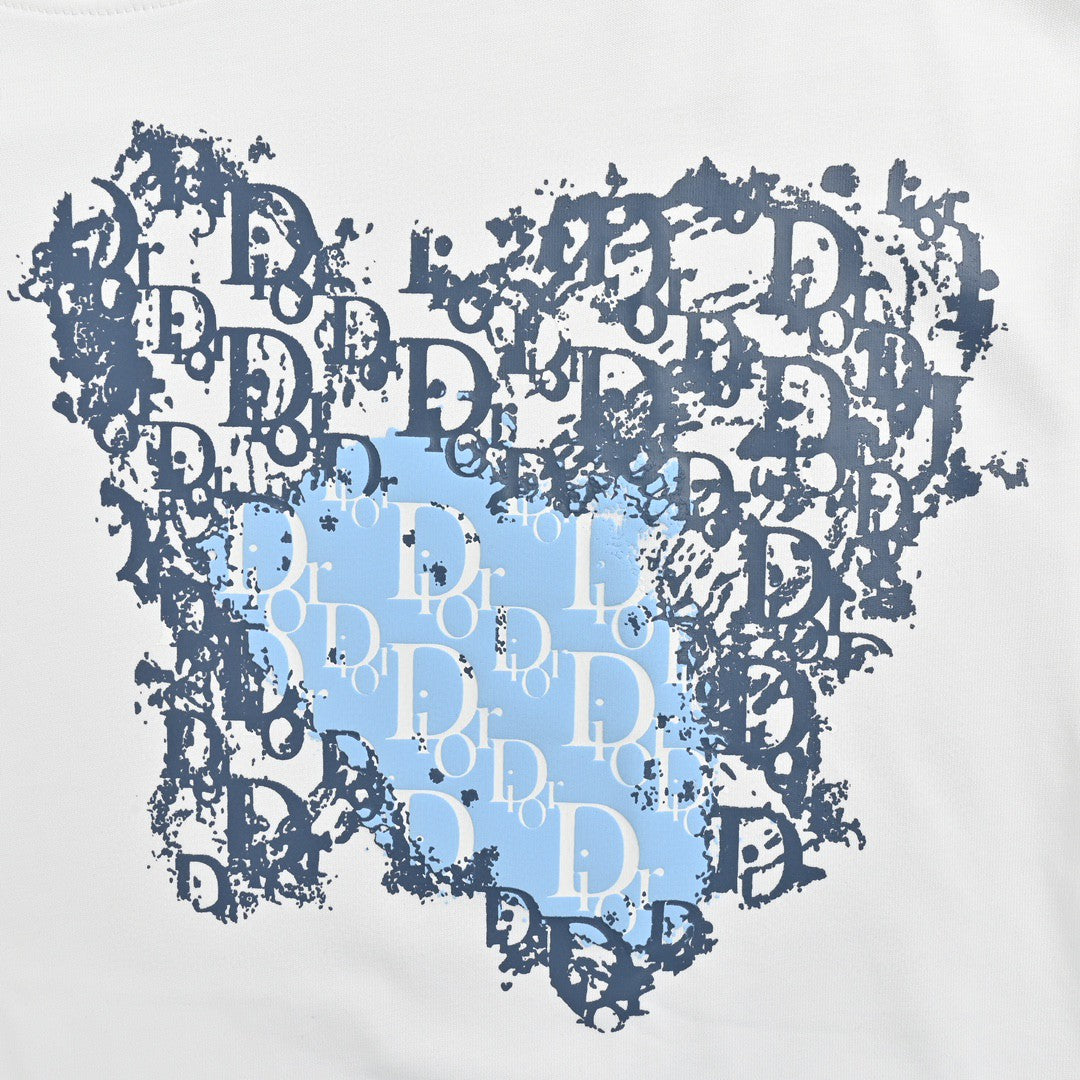 D*or monogram motif t-shirt (white)