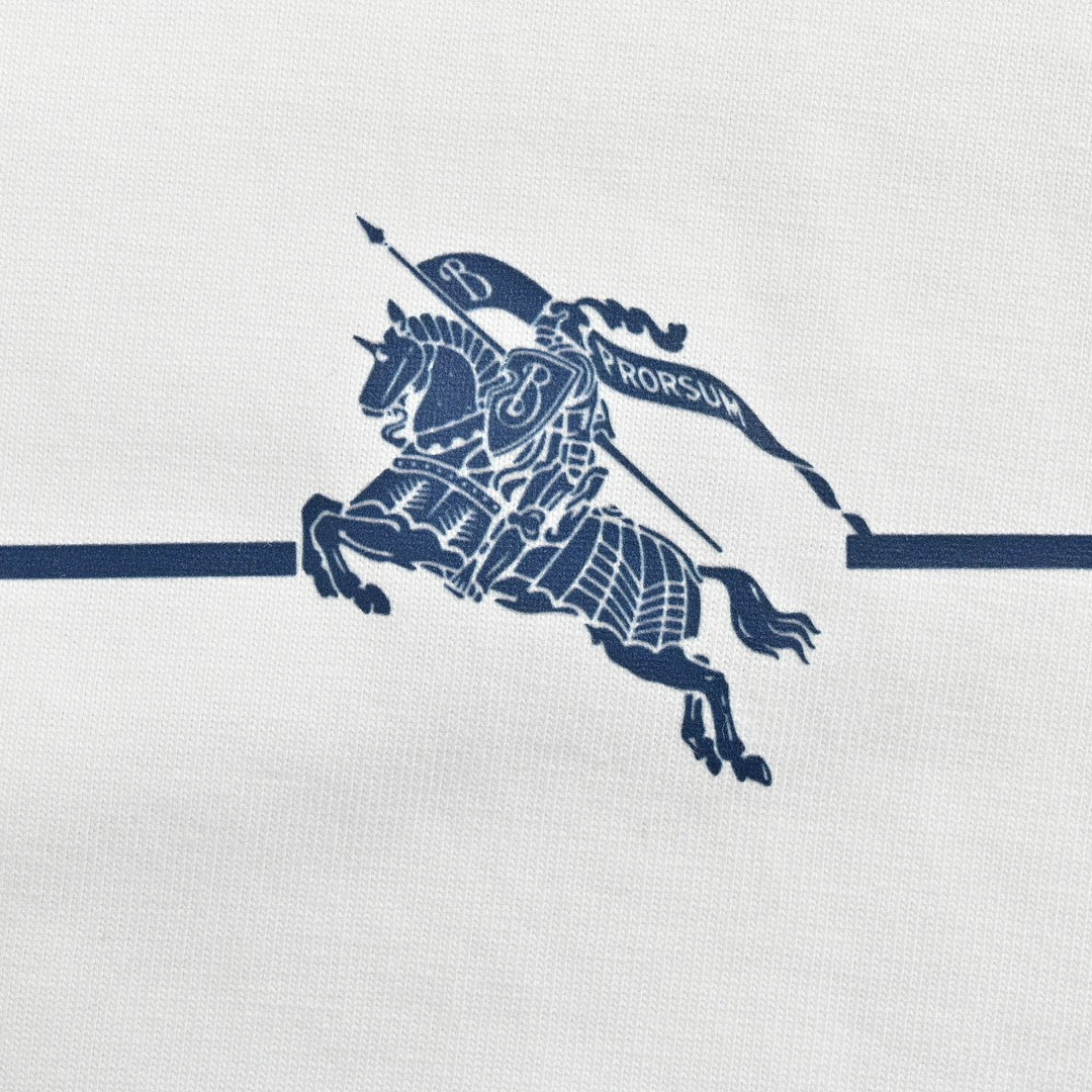 B**rry equestrian logo white t-shirt