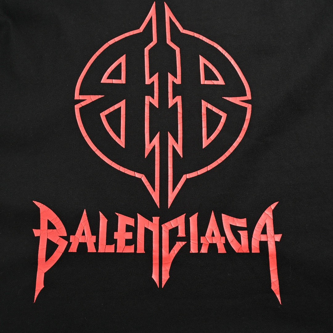 Ba*len*cia*ga gothic logo t-shirt (black)
