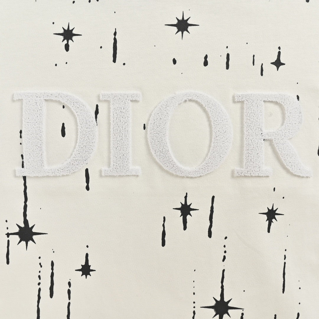 D*or starry sky t-shirt in white