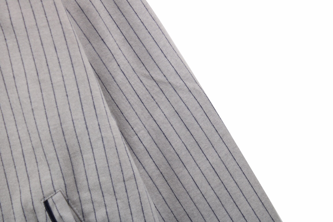 D*or striped bomber jacket - grey