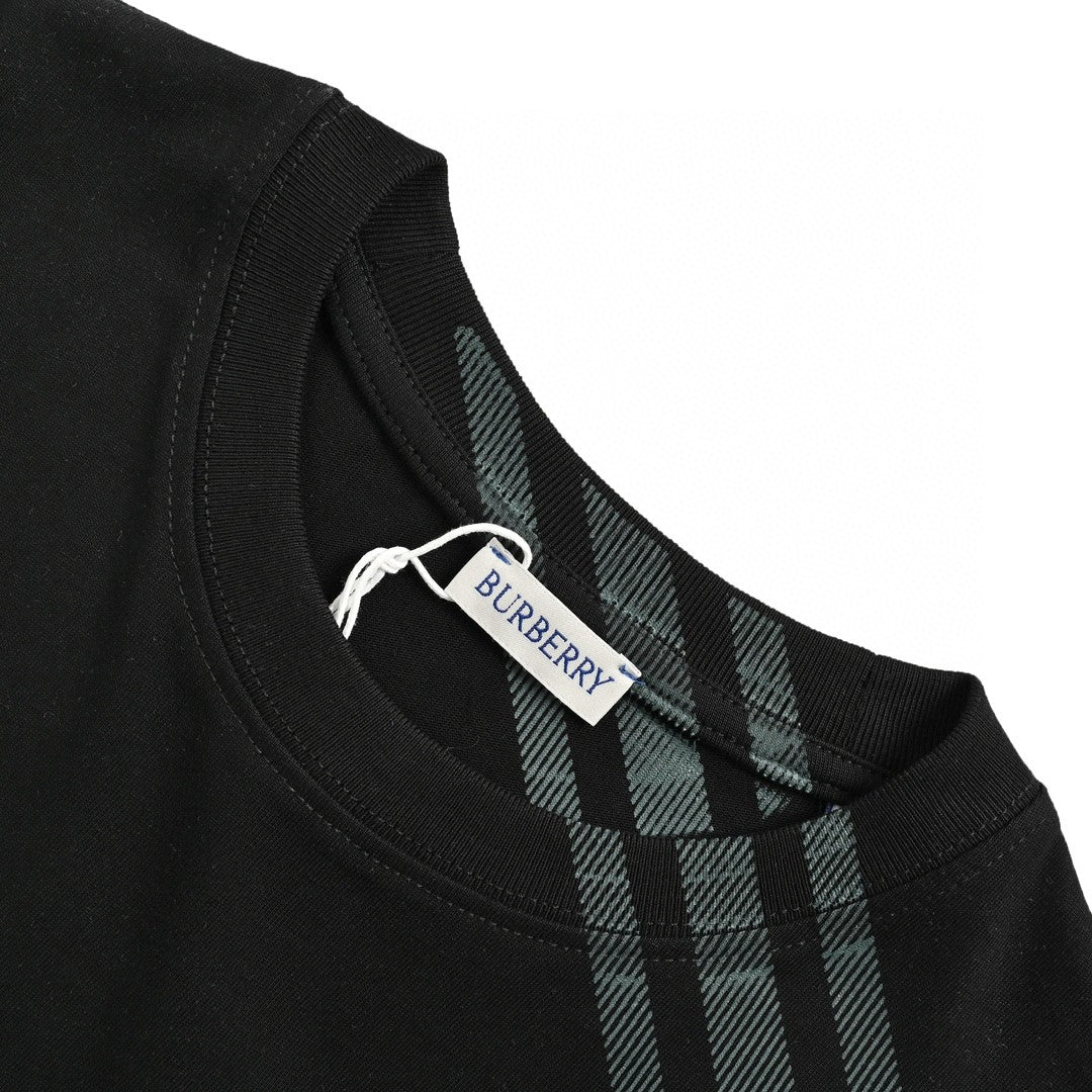 B**rry black check pattern t-shirt