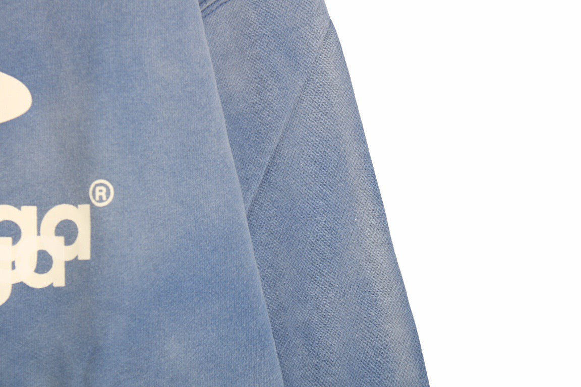 Ba*len*cia*ga blue graphic hoodie