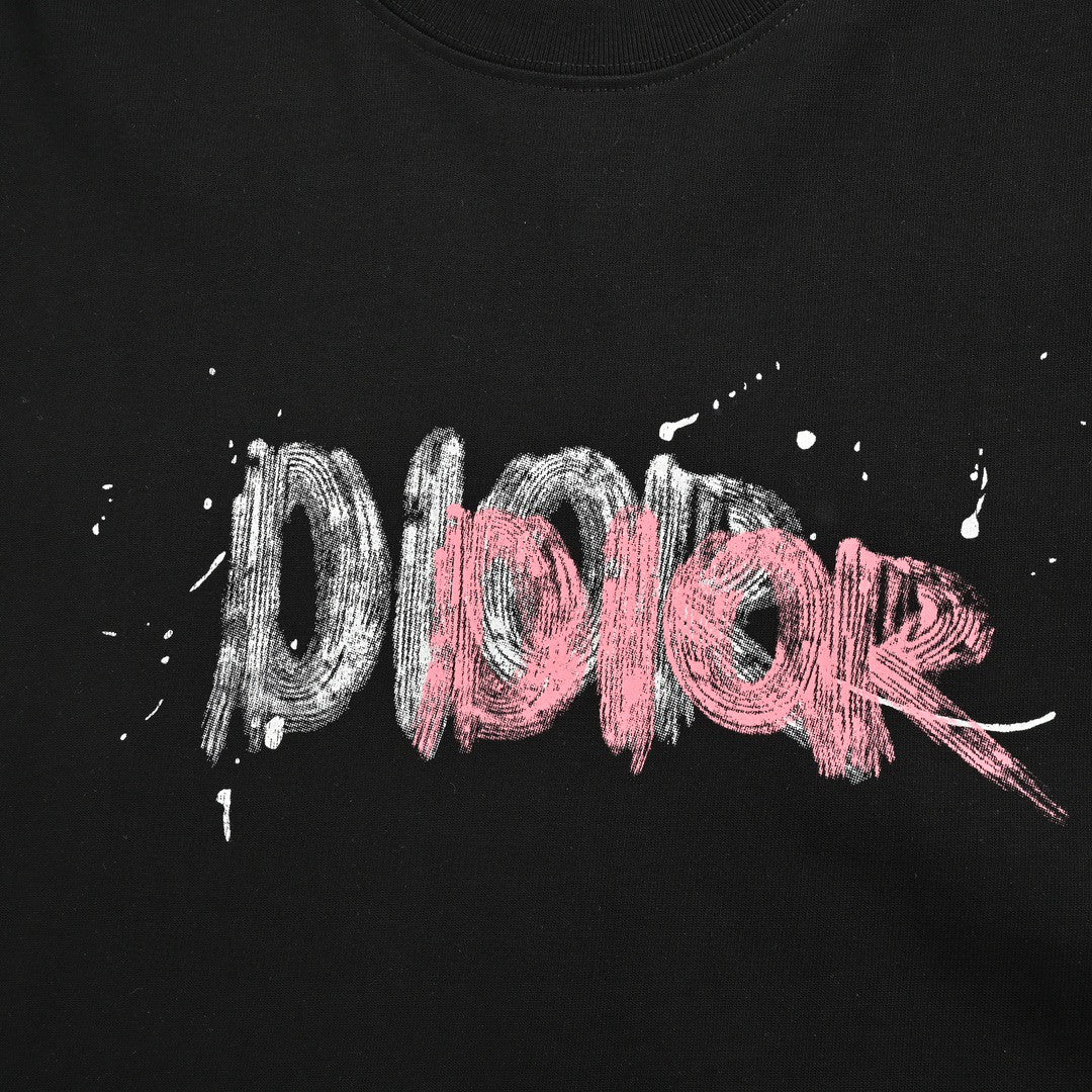 D*or graffiti logo t-shirt in black
