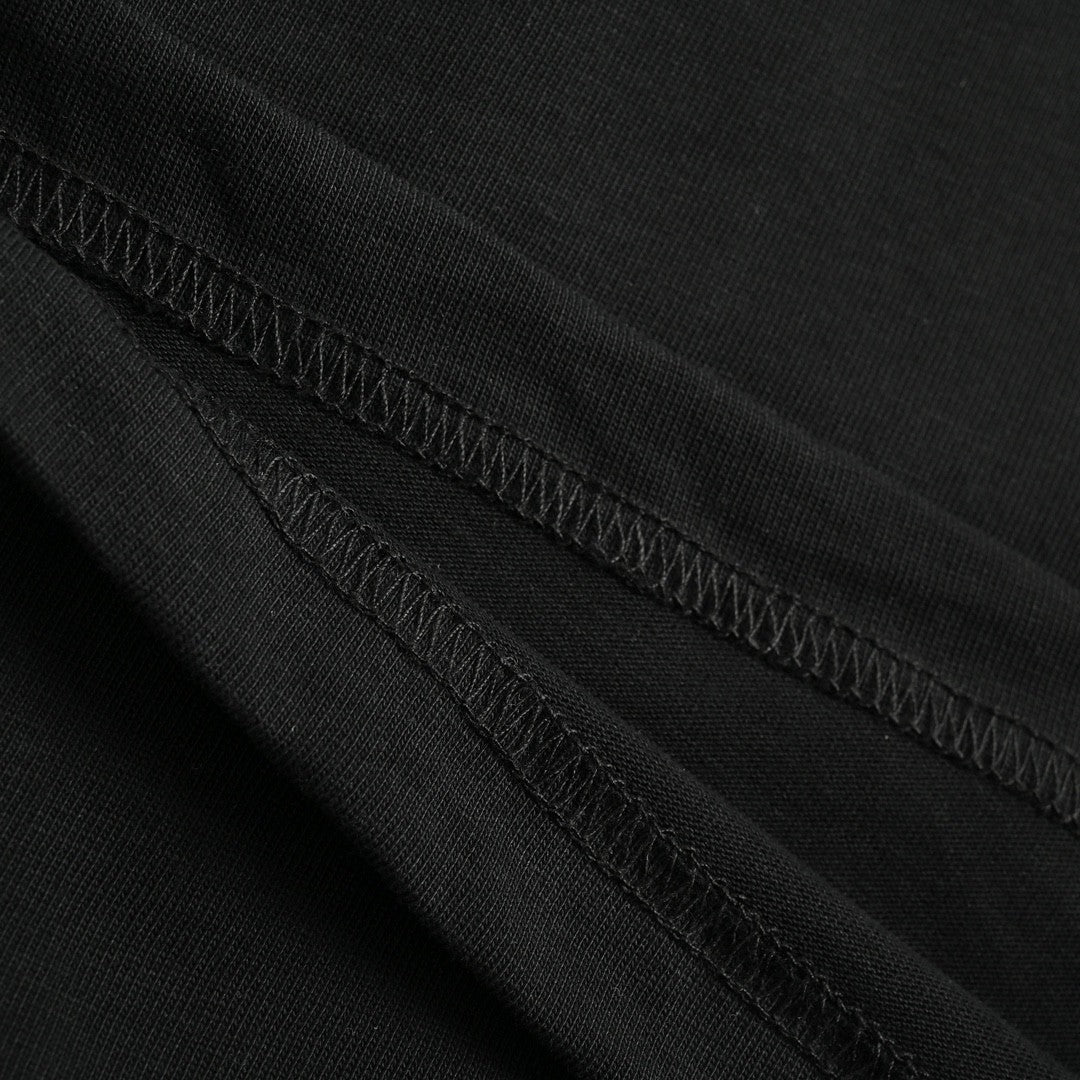 B**rry logo collar detail black t-shirt