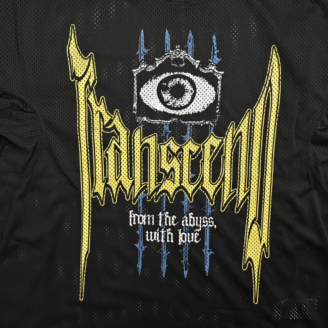 B**rry gothic mesh t-shirt (black)