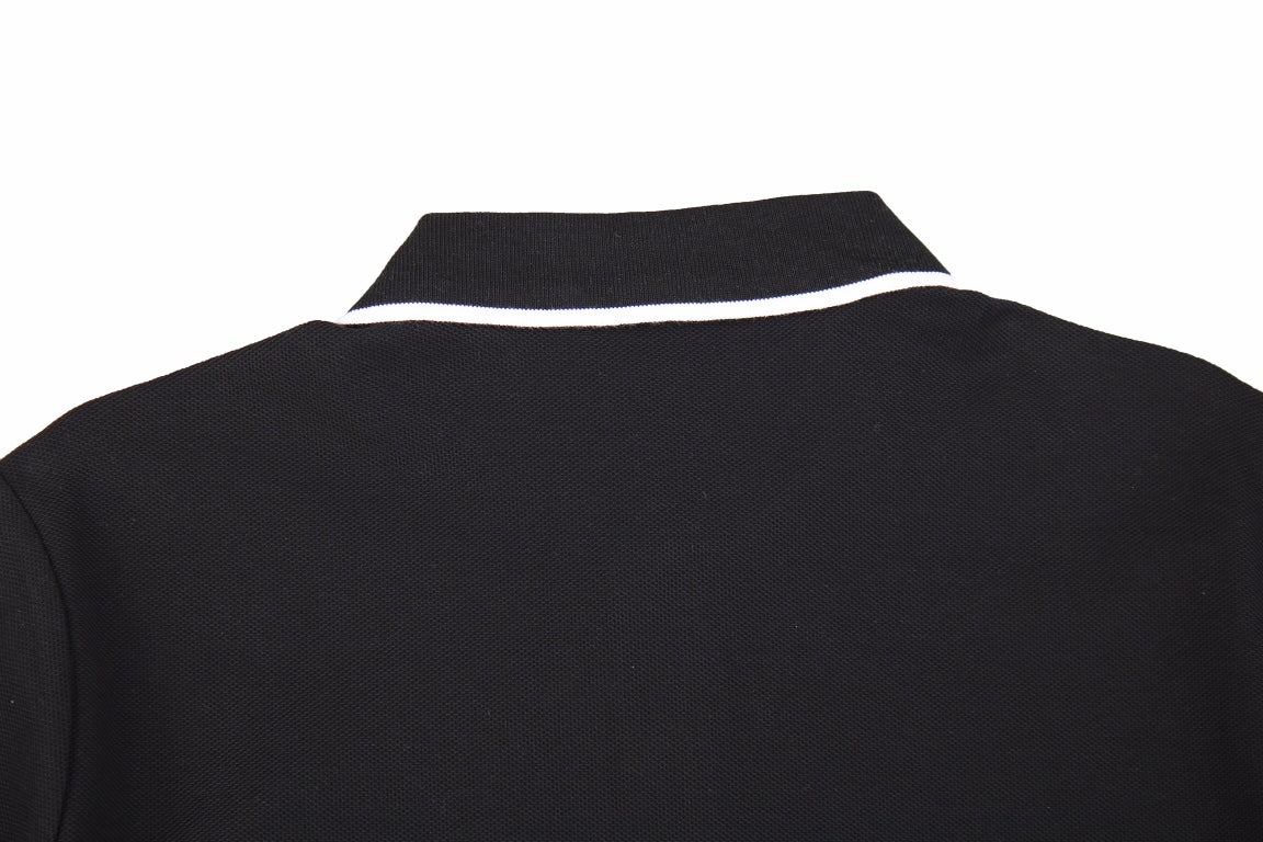 B**rry england logo polo shirt - black