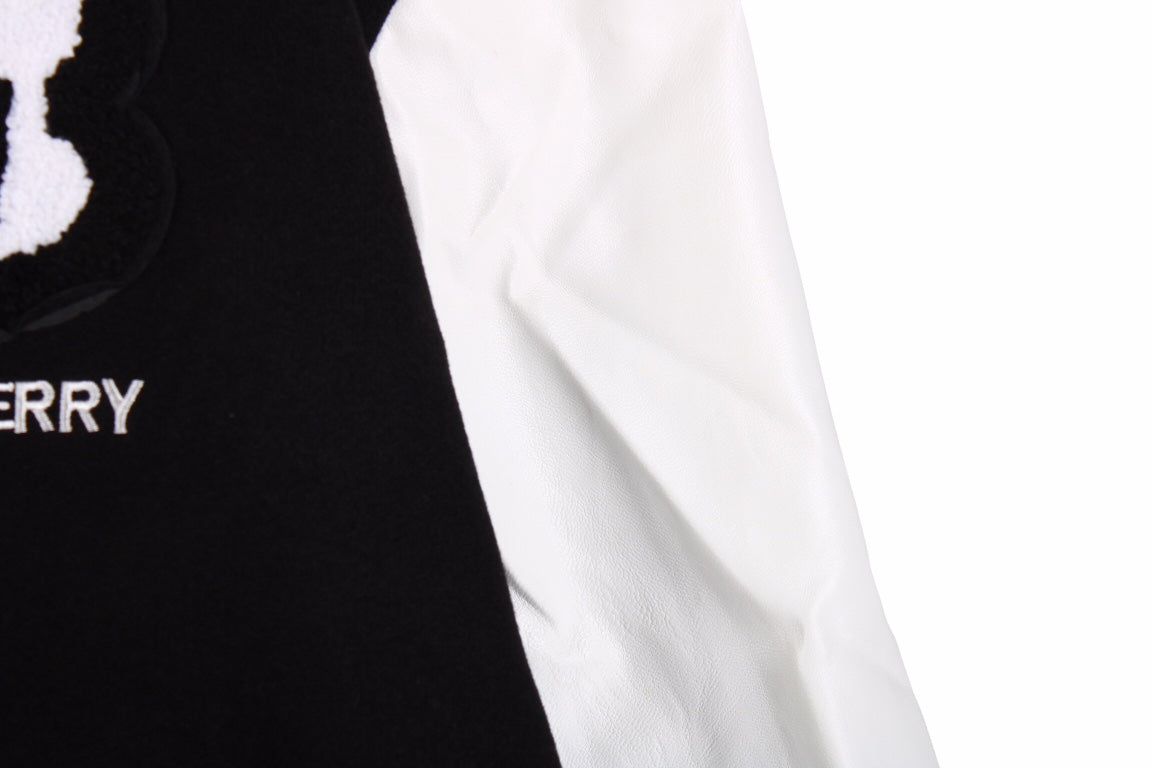 B**rry varsity jacket - black and white