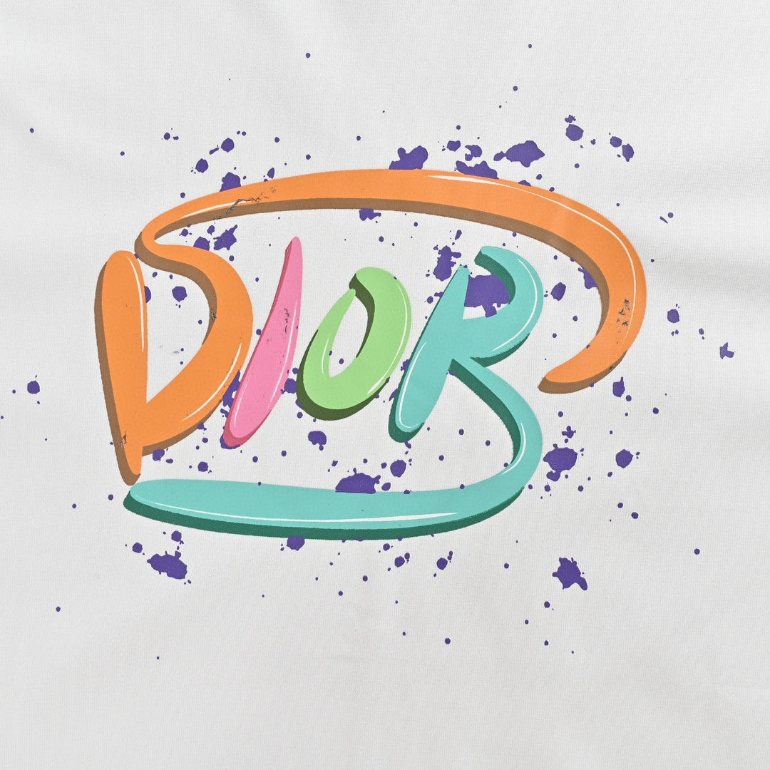 D*or multicolor logo white t-shirt
