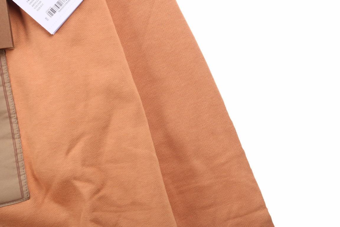 B**rry brown hoodie with logo patch