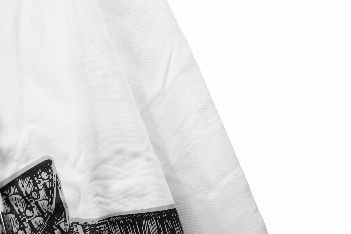 D*or white hoodie with bag design