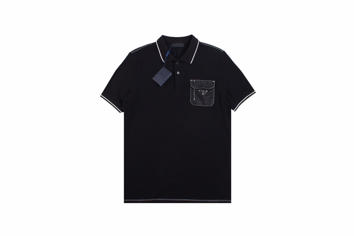 Pra*a "pocket detail" polo shirt
