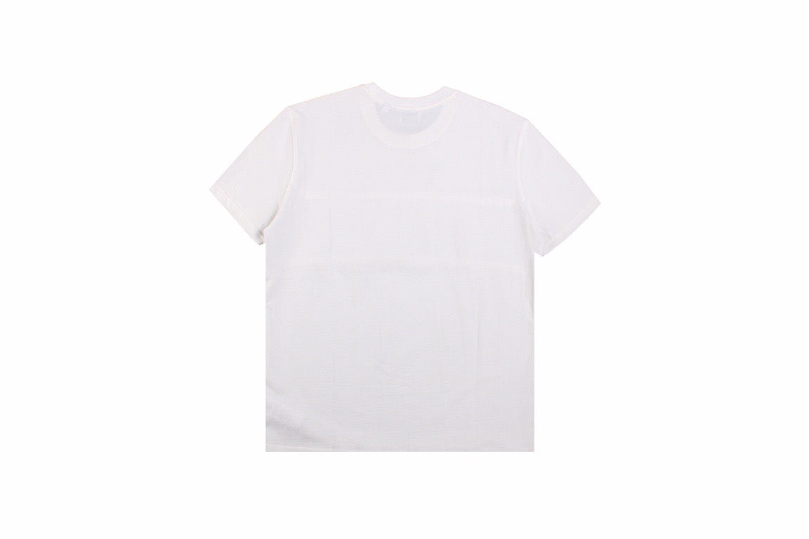 B**rry check panel t-shirt (white)