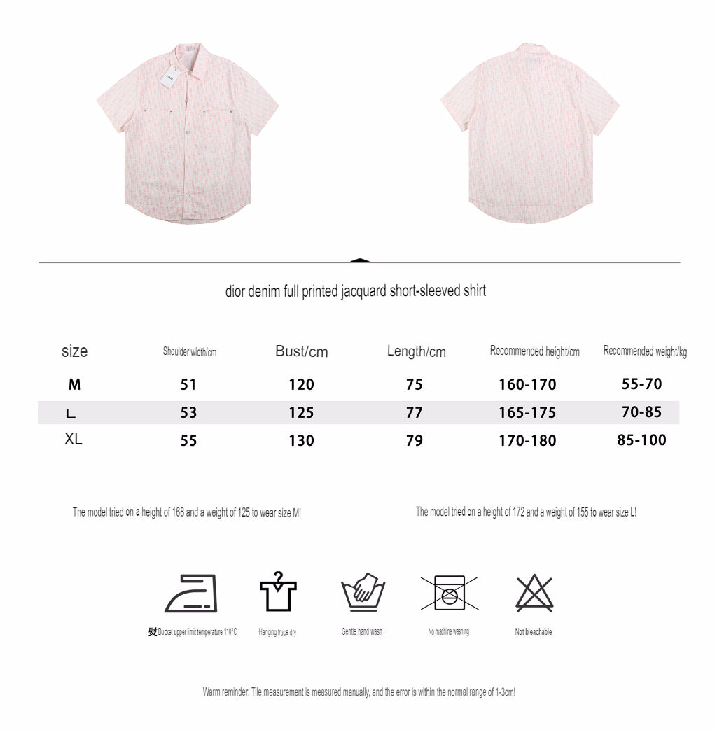 D*or monogram shirt (pink/white)