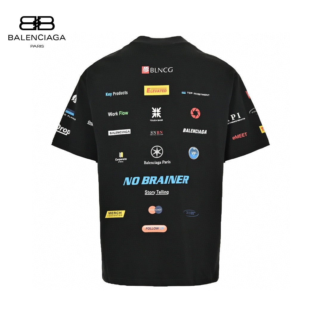 Ba*len*cia*ga logo-print t-shirt