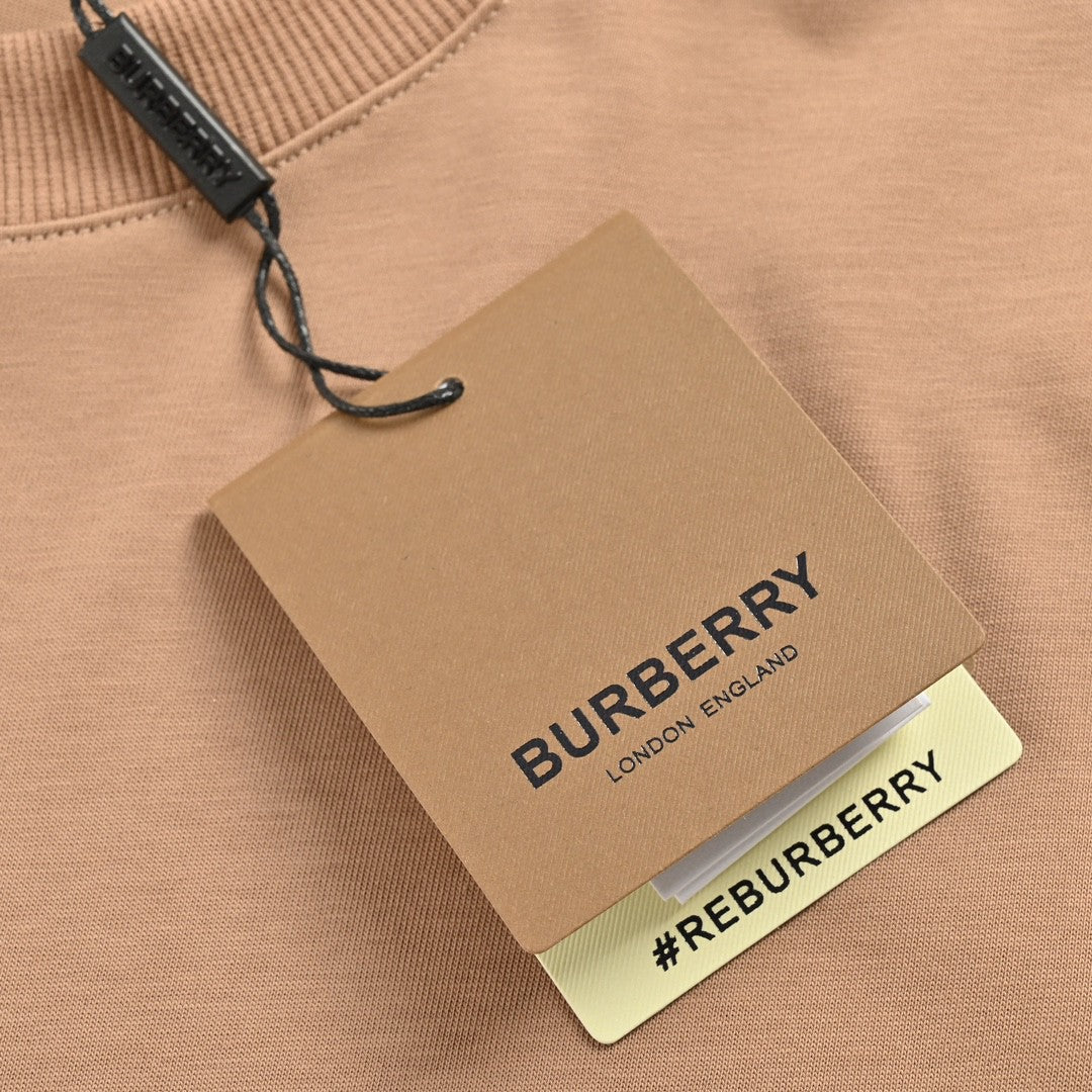 B**rry beige t-shirt with graphic text