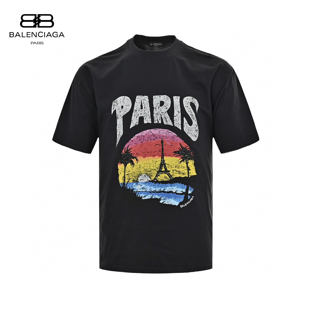 Ba*len*cia*ga paris graphic t-shirt
