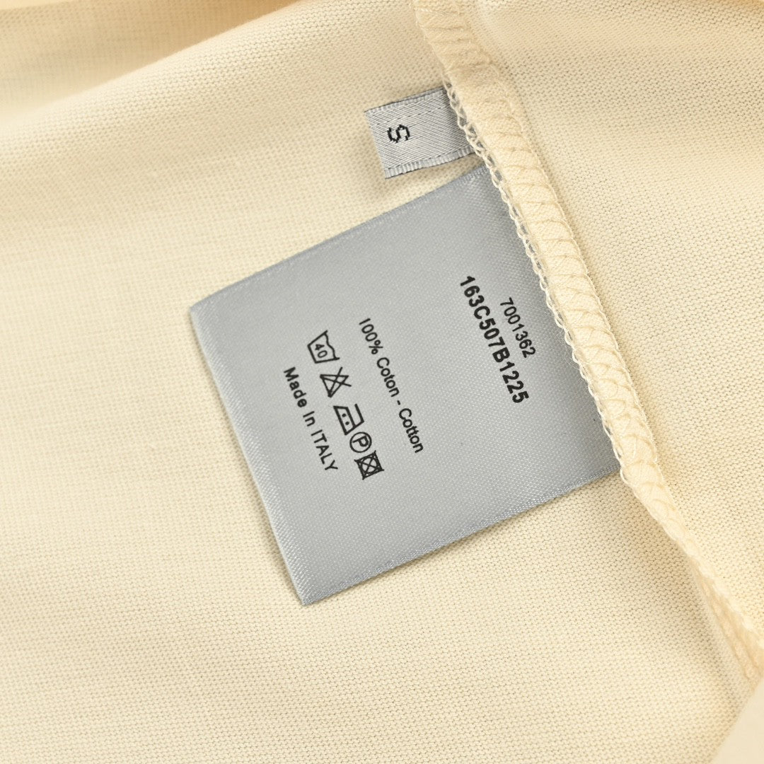 D*or cream t-shirt with black trim