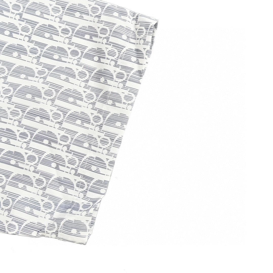 D*or monogram print shirt (gray)