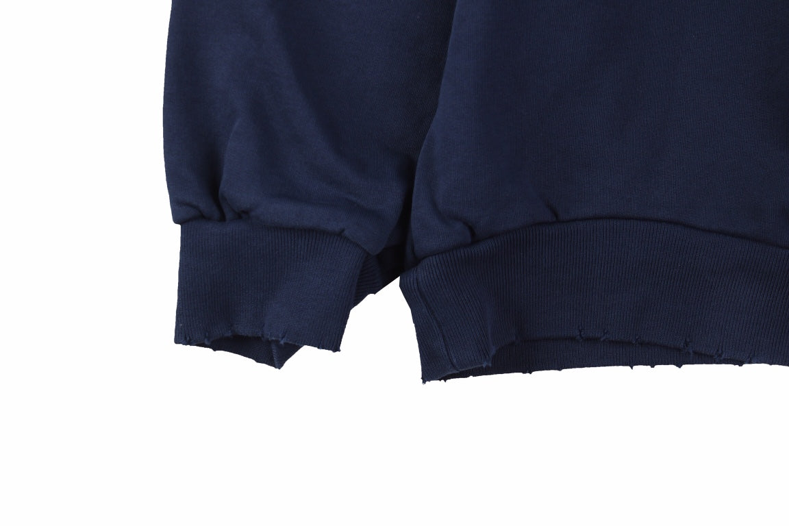 Ba*len*cia*ga navy blue crewneck