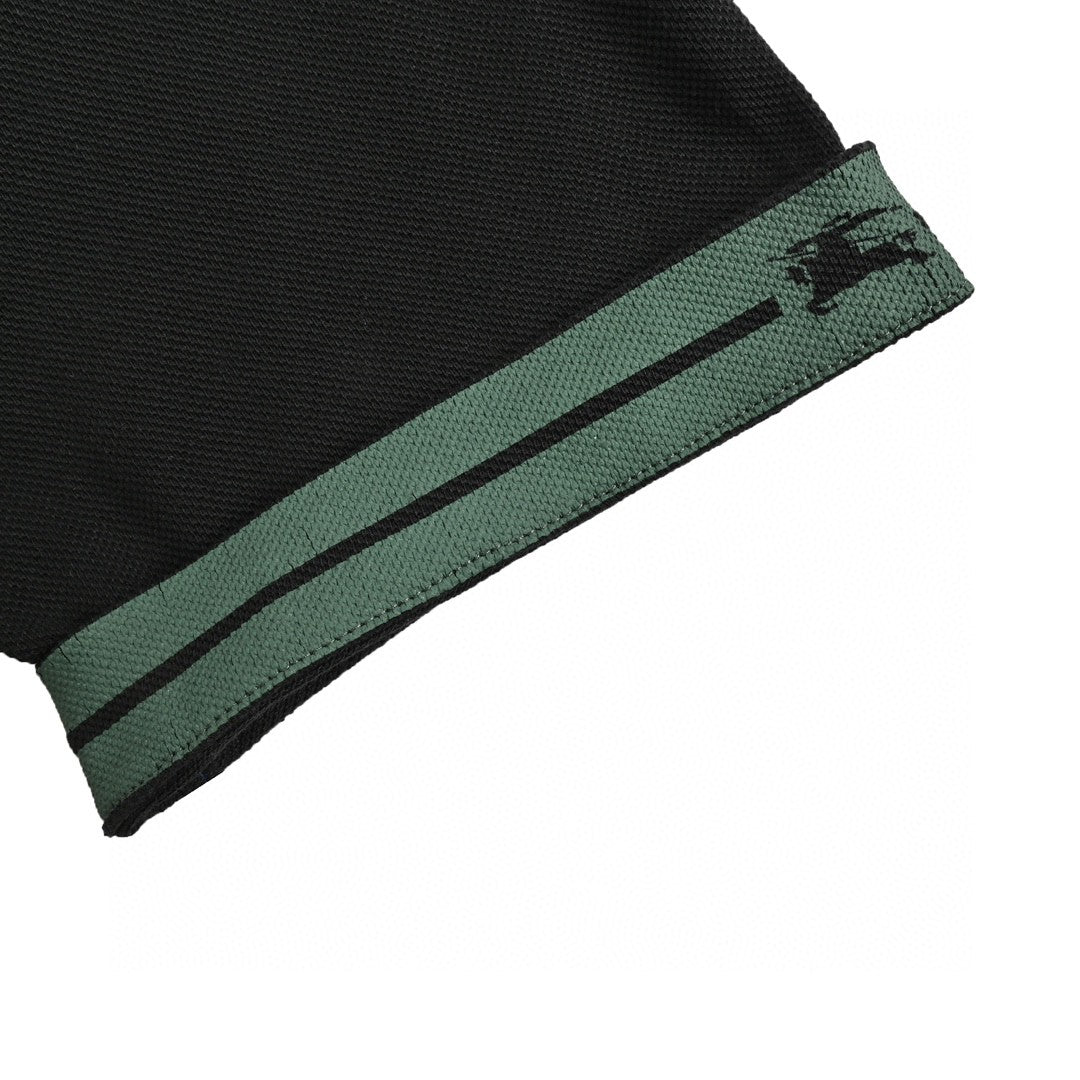B**rry stripe cuff polo shirt