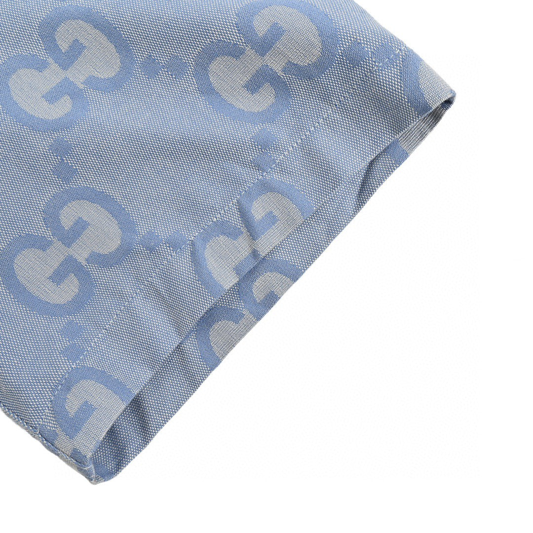 G*u*i allover logo denim shirt