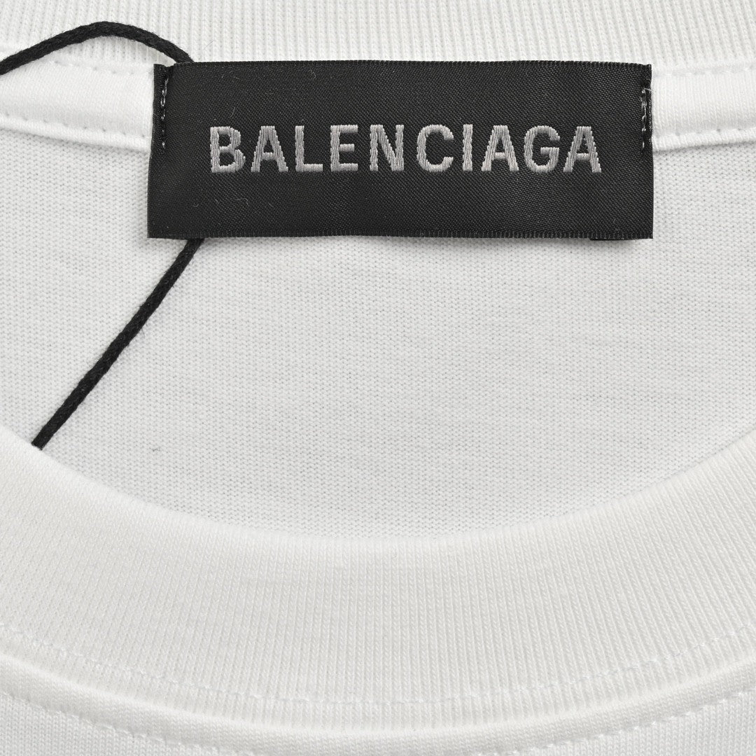 Ba*len*cia*ga multicolor graphic logo t-shirt