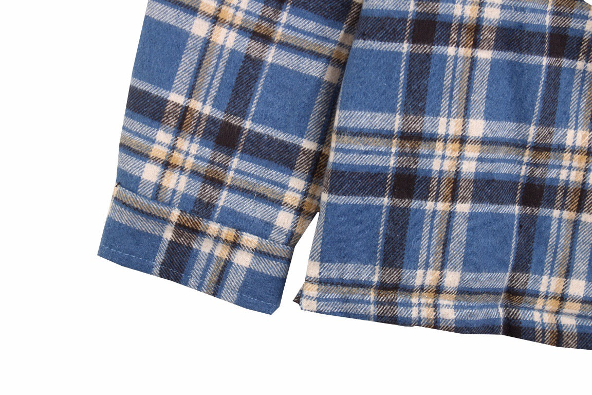 B**rry blue plaid shirt