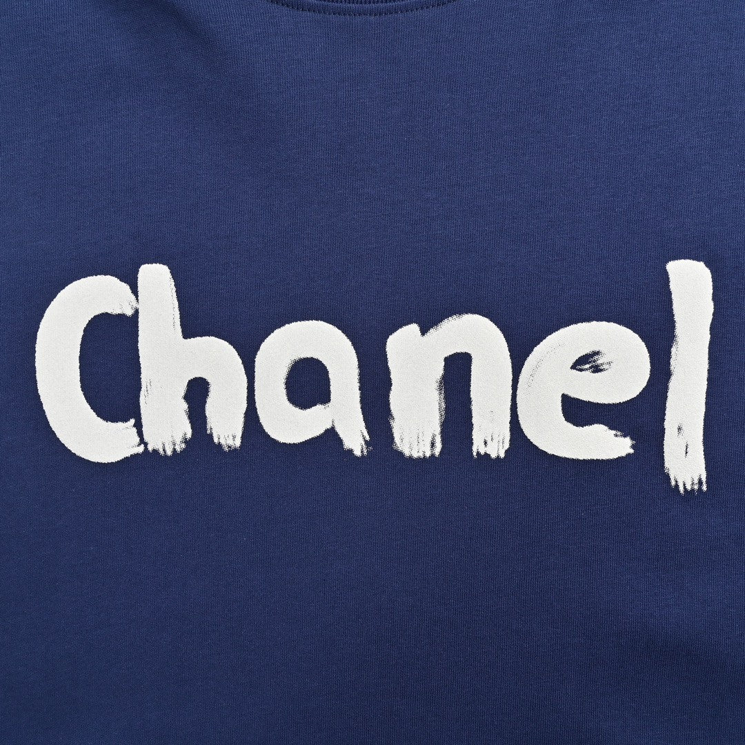 Ch*el logo t-shirt (navy blue)