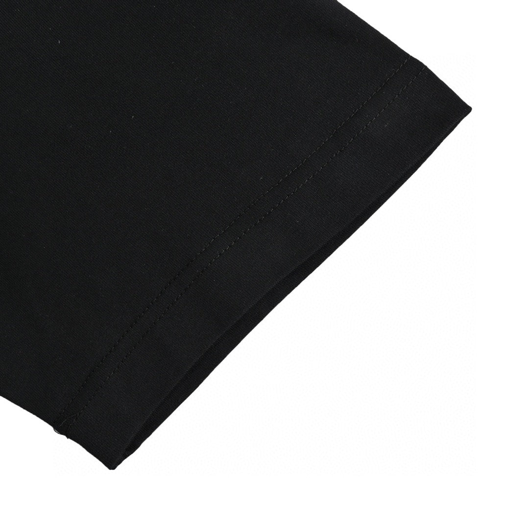B**rry black t-shirt with blue equestrian knight logo