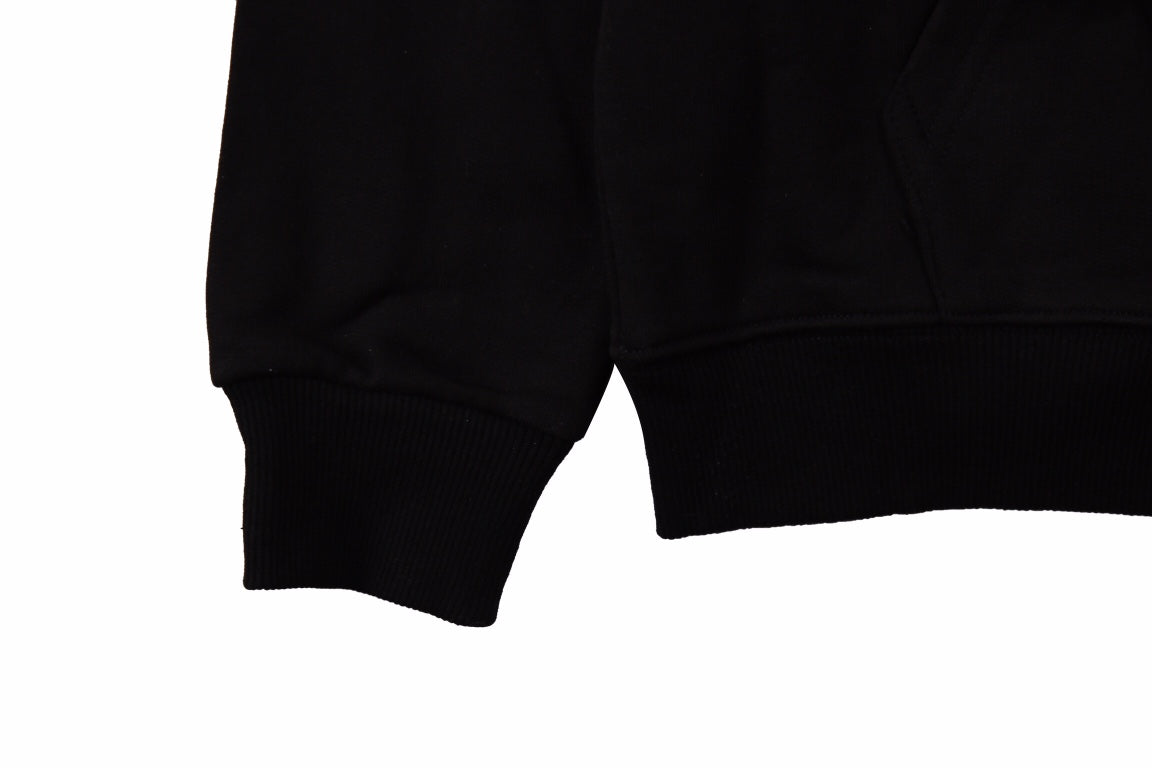B**rry check-lined hoodie - black
