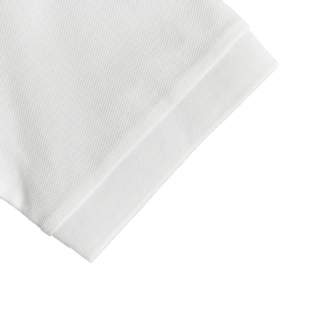 B**rry striped collar polo shirt in white