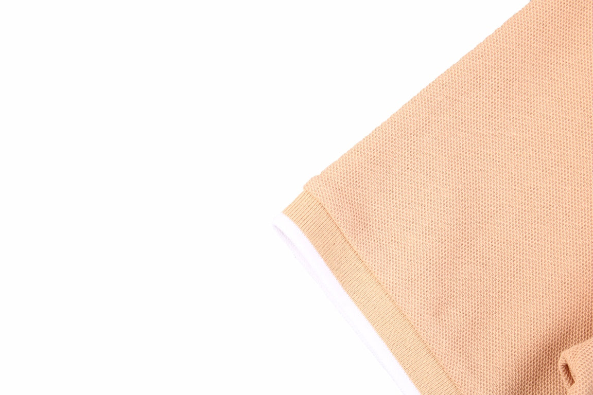 B**rry textured polo shirt in beige