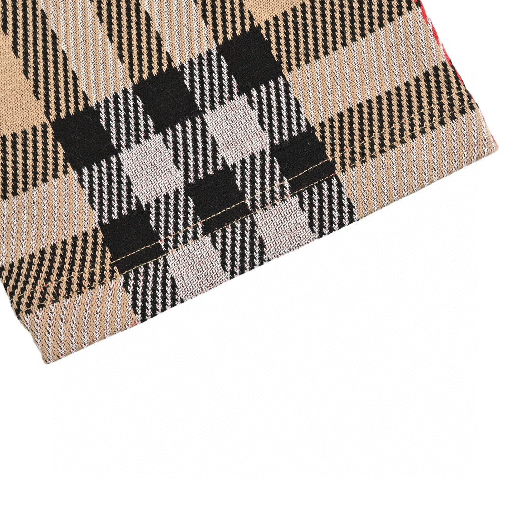 B**rry beige check t-shirt