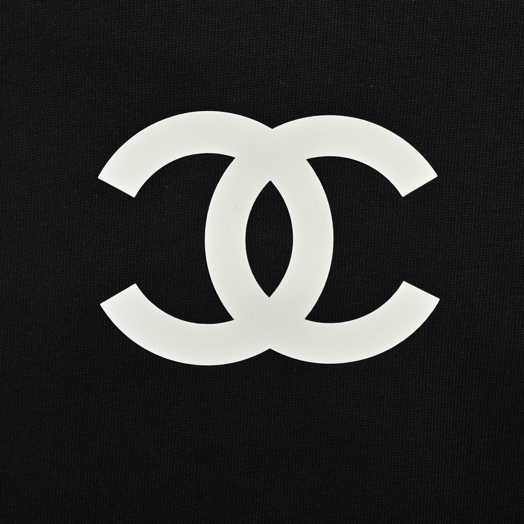 Ch*el double c logo t-shirt (black)