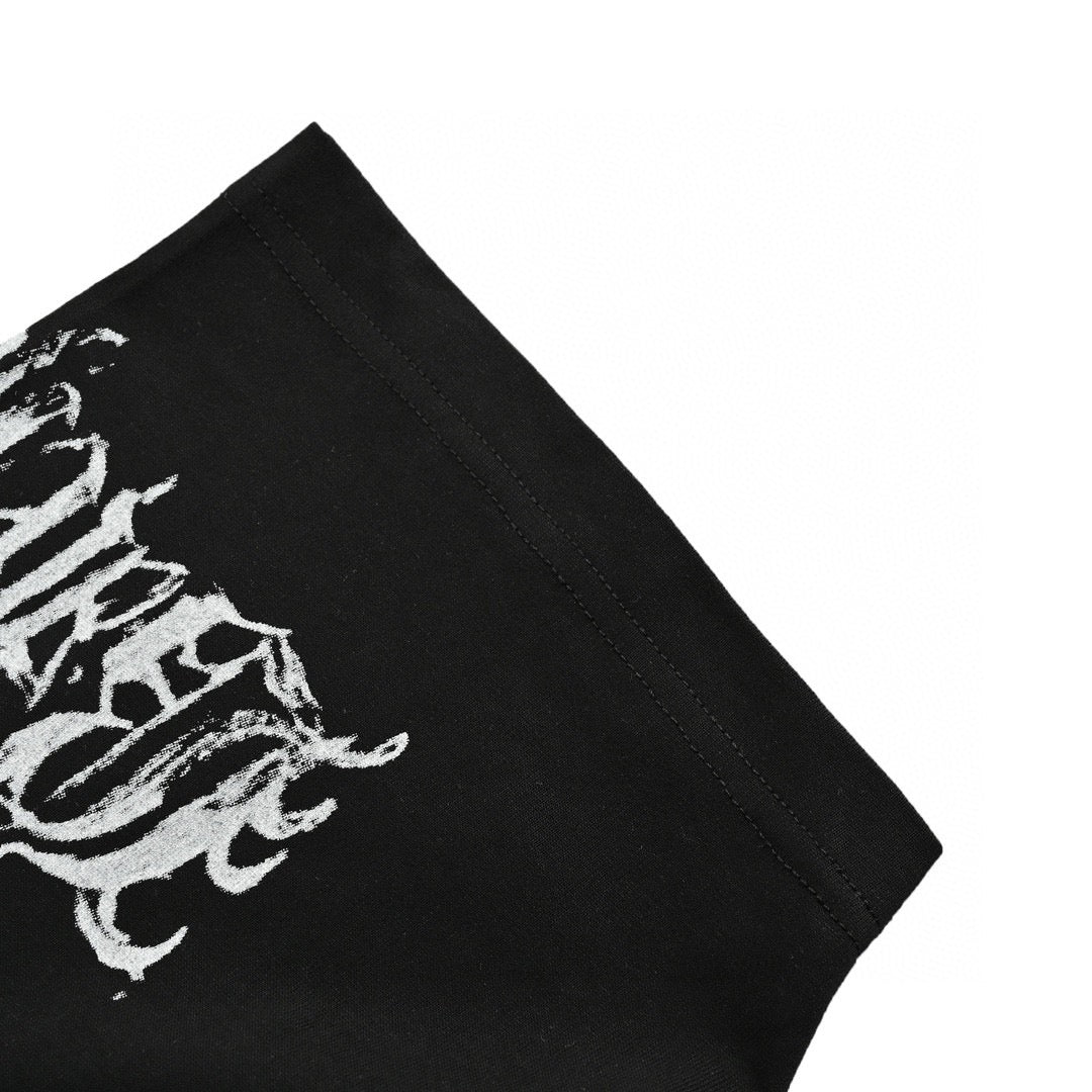 Ba*len*cia*ga multi-logo black t-shirt