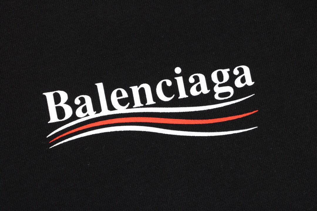 Ba*len*cia*ga wave logo t-shirt (black)