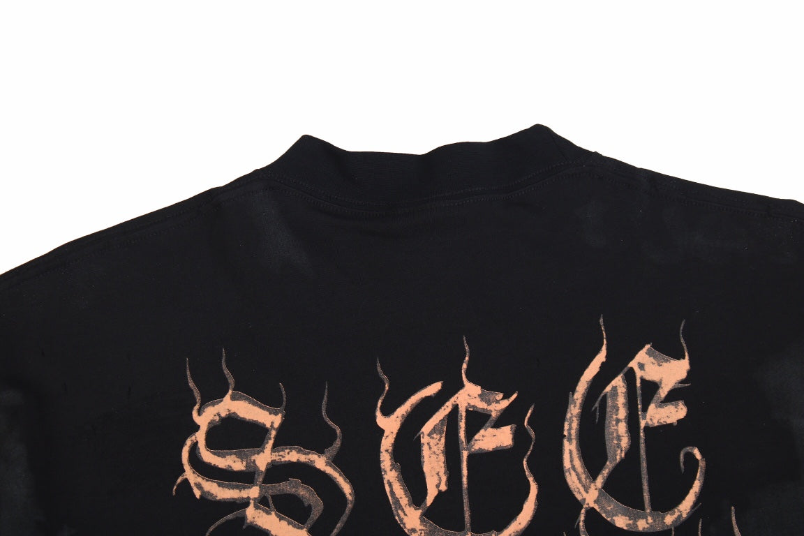 Ba*len*cia*ga gothic logo t-shirt