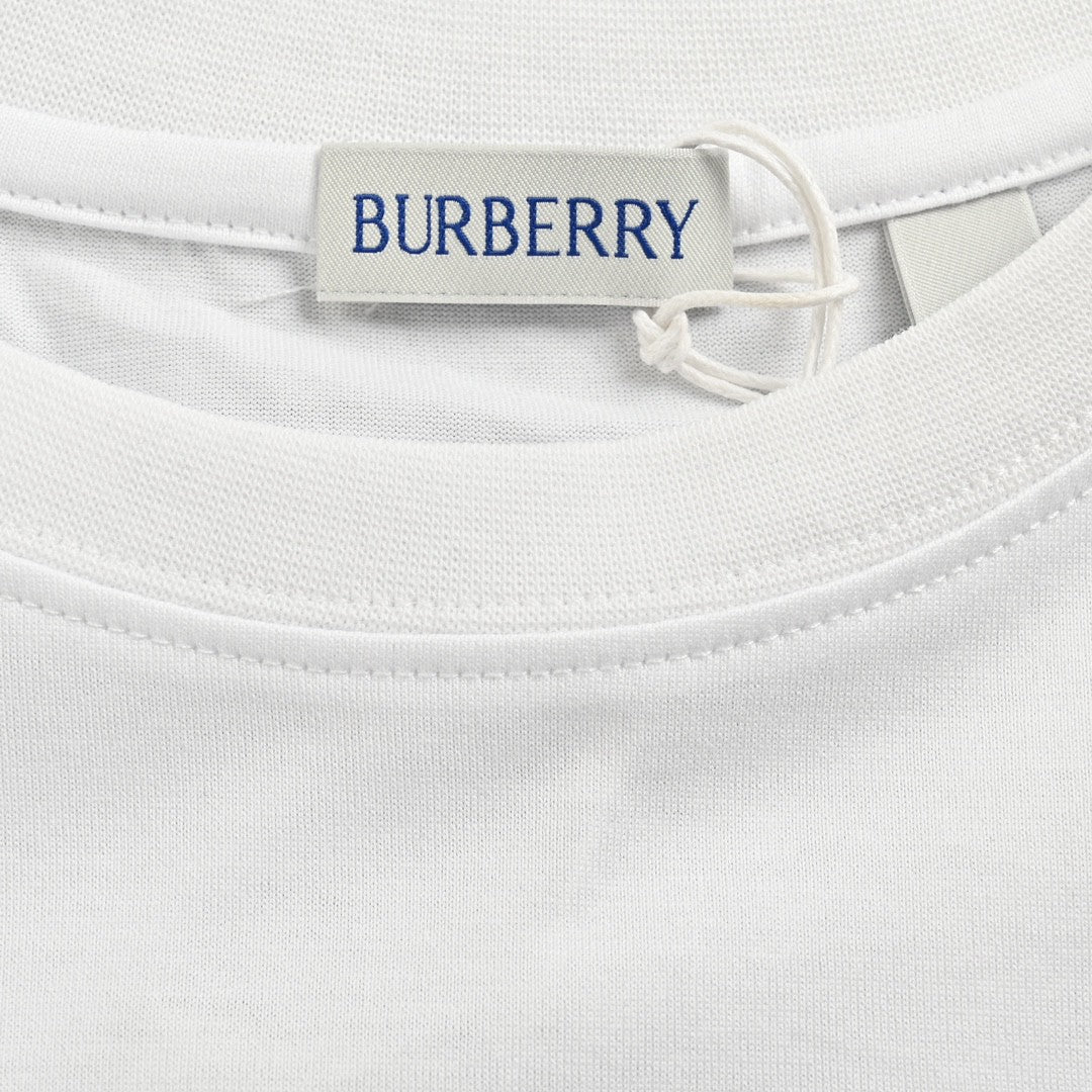 B**rry embroidered patch t-shirt (white)