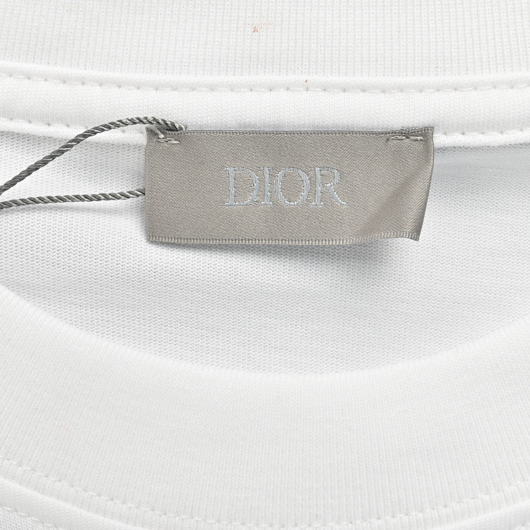 D*or monogram motif t-shirt (white)
