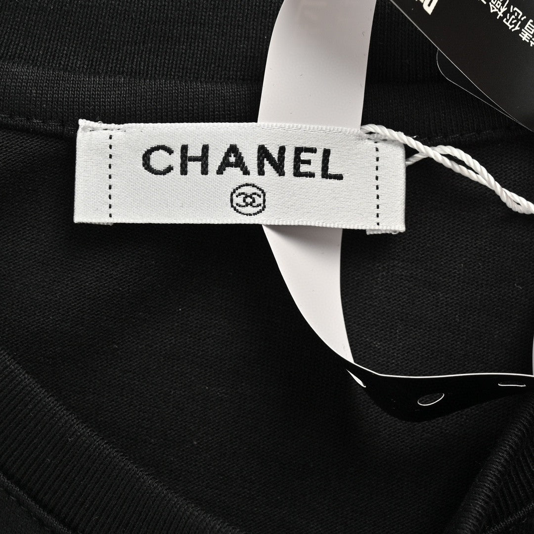 Ch*el cloud logo t-shirt in black