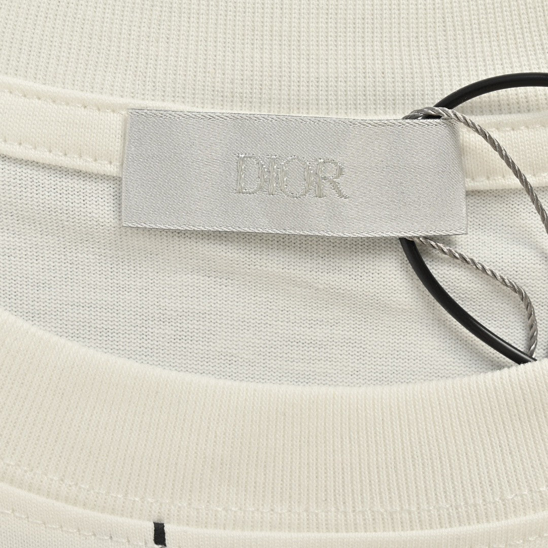 D*or starry sky t-shirt in white