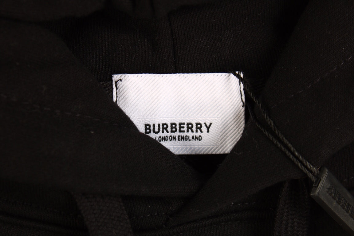B**rry black hoodie with logo design