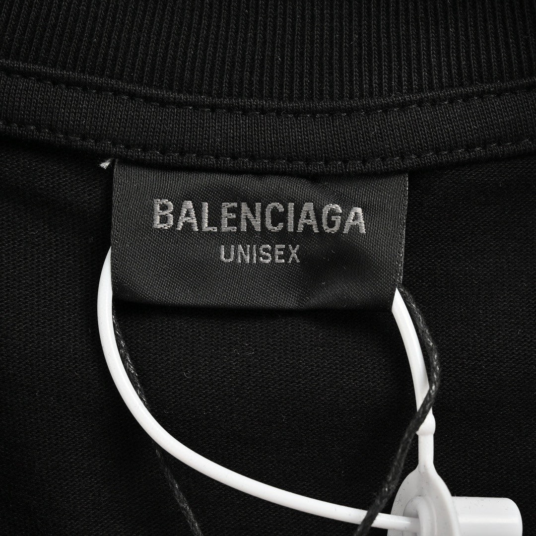 Ba*len*cia*ga gradient logo t-shirt (black)