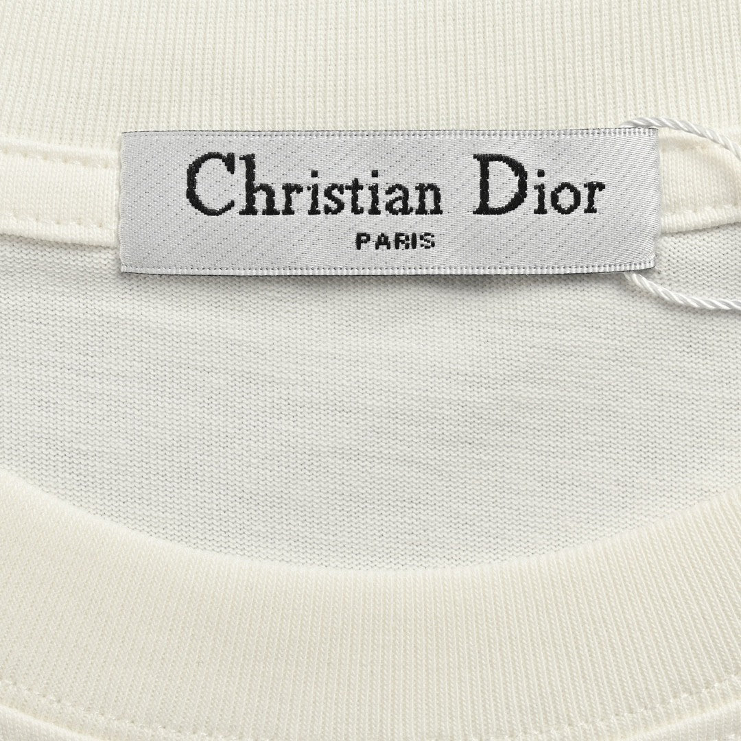 D*or white graphic t-shirt